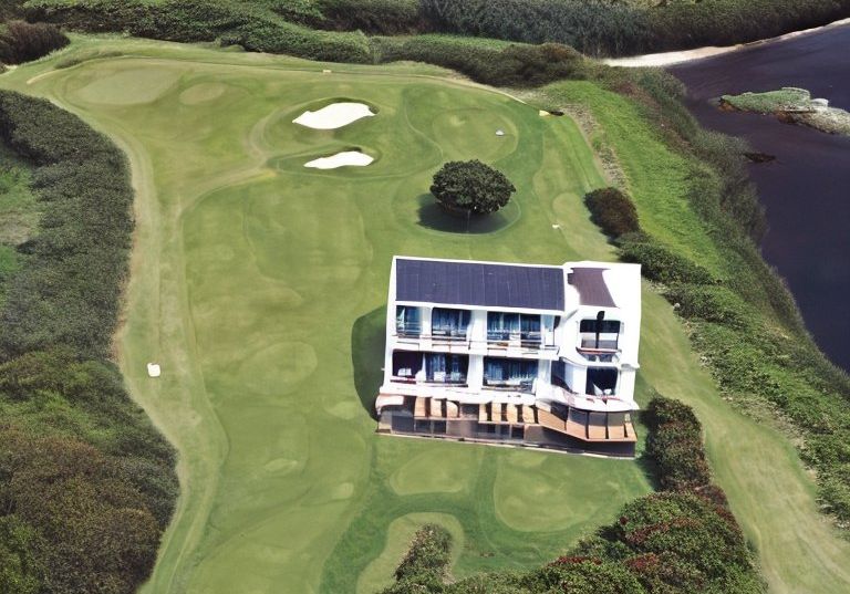 hotel on a golf course