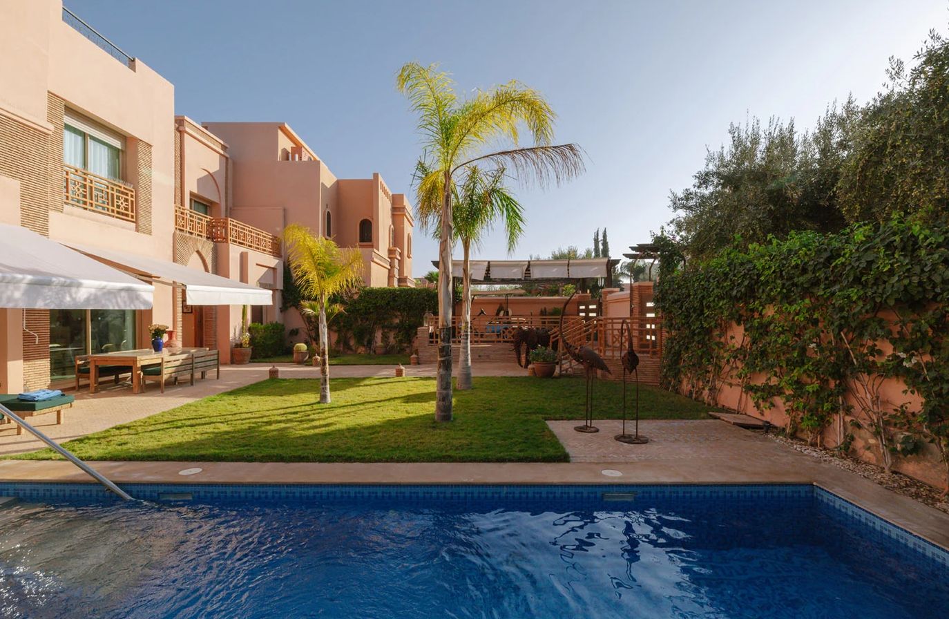 pool garden golf villa marakesh